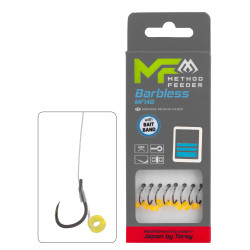 Przypony Mikado Method Feeder MF14B Barbless / ŻYŁKA / GUMKA