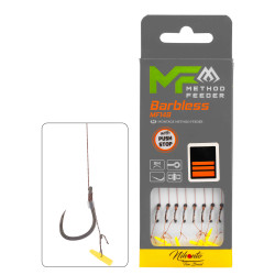Przypony Mikado Method Feeder MF14B Barbless / PLECIONKA / STOPER