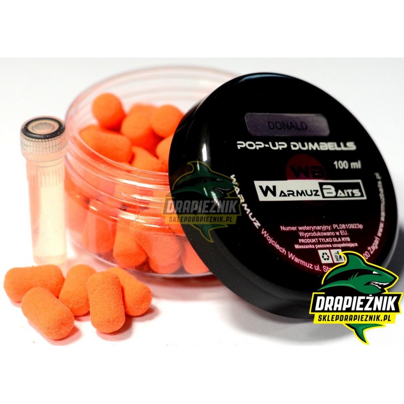 Warmuz Baits Dumbells Pop-Up 10mm + dopalacz - Donald