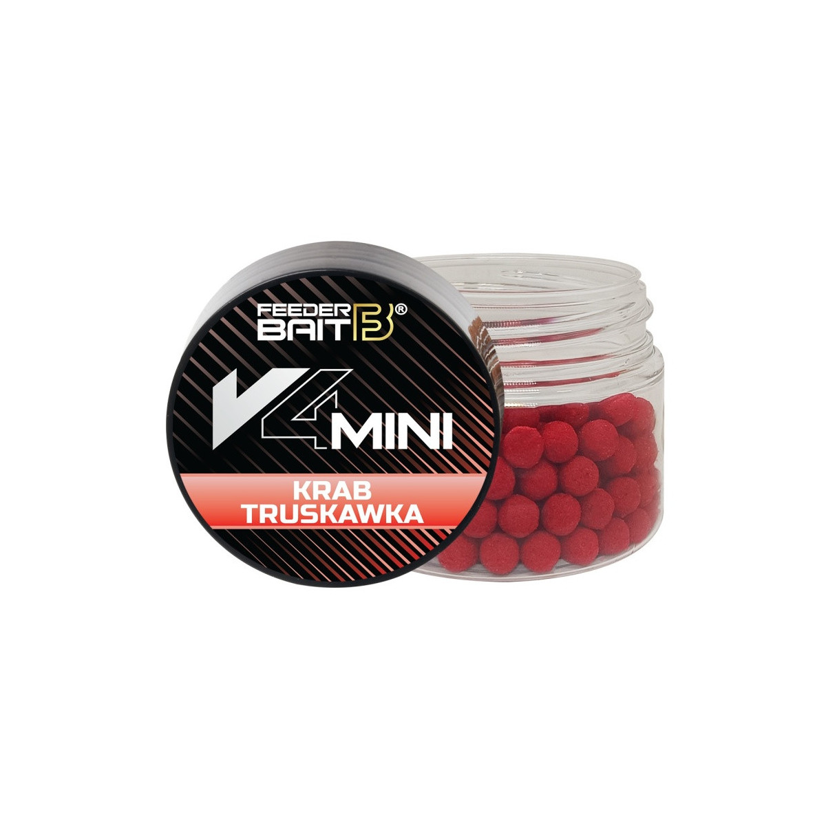 FBV-2 Feeder Bait V4 Mini Wafters 4mm - Krab & Truskawka