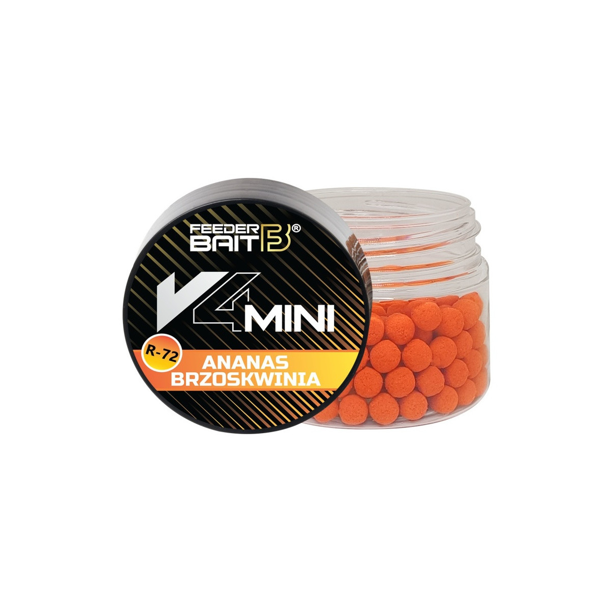 FBV-5 Feeder Bait V4 Mini Wafters 4mm - R-72 Ananas & Brzoskwinia