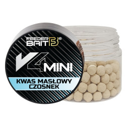 FBV-3 Feeder Bait V4 Mini Wafters 4mm - Kwas Masłowy & Czosnek