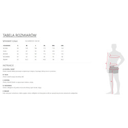 Bielizna termoaktywna Westin Thermal Tech Baselayer Set - tabela rozmiarów