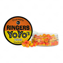 RNG-129 Ringers Pineapple YoYo's Duos Wafters 5mm - Orange/Yellow