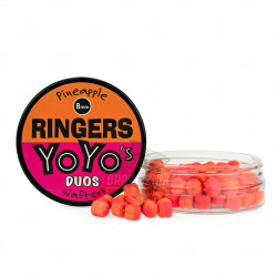 RNG-130 Ringers Pineapple YoYo's Duos Wafters 8mm - Orange/Pink