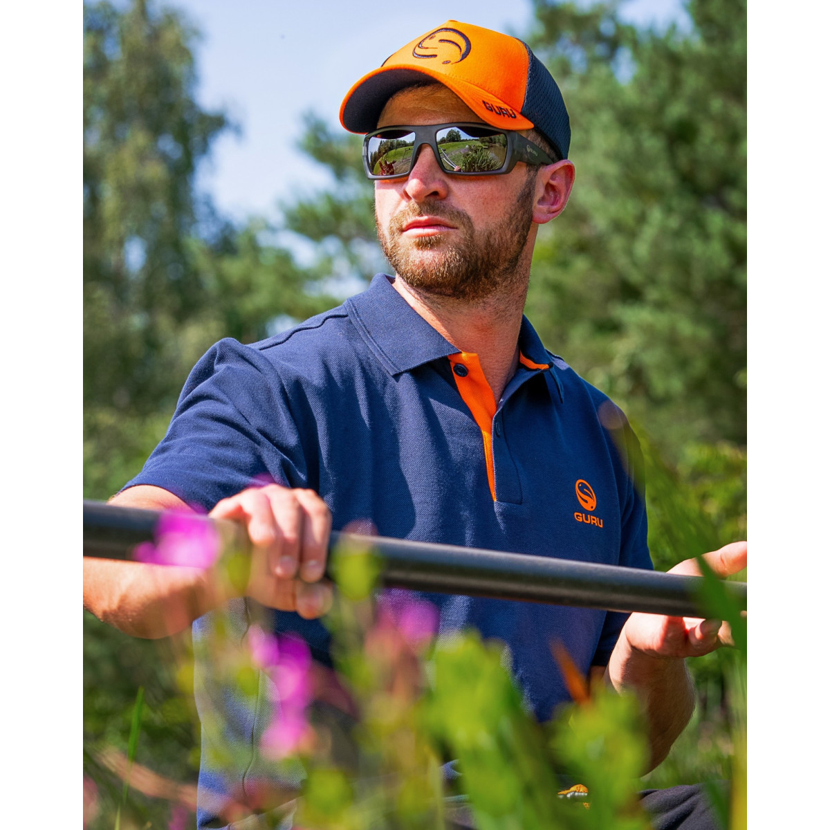 Koszulka Guru Polo Navy/Orange