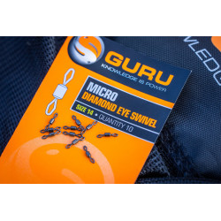 GSDE Agrafki z krętlikami Guru Micro Diamond Eye Swivel - roz.14