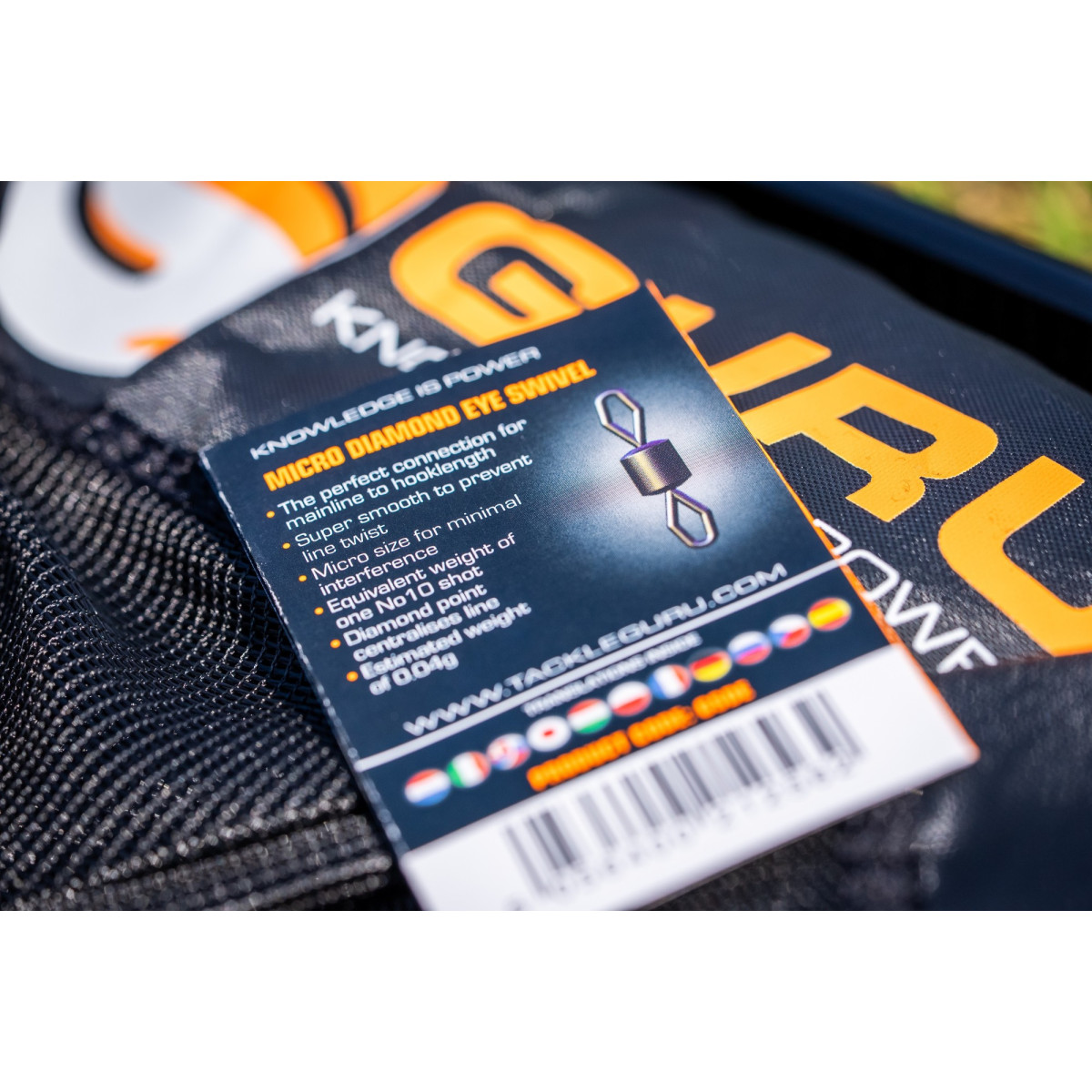 GSDE Agrafki z krętlikami Guru Micro Diamond Eye Swivel - roz.14