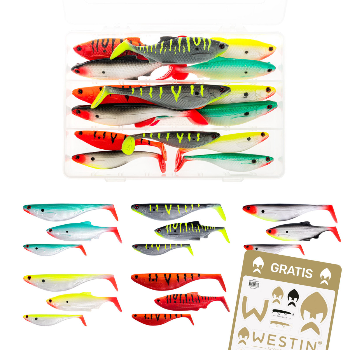 Zestaw gum Westin by Drapieżnik ver.2 - Dot Series + NAKLEJKI