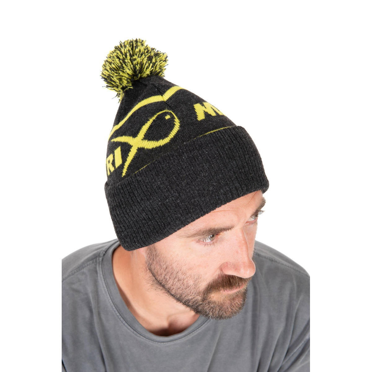 Czapka zimowa Matrix Lime & Grey Bobble Hat GHH010