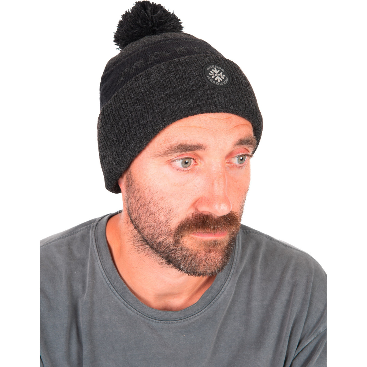 GHH011 Czapka zimowa Matrix Grey Sherpa Bobble Hat