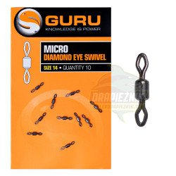 GSDE Agrafki z krętlikami Guru Micro Diamond Eye Swivel - roz.14