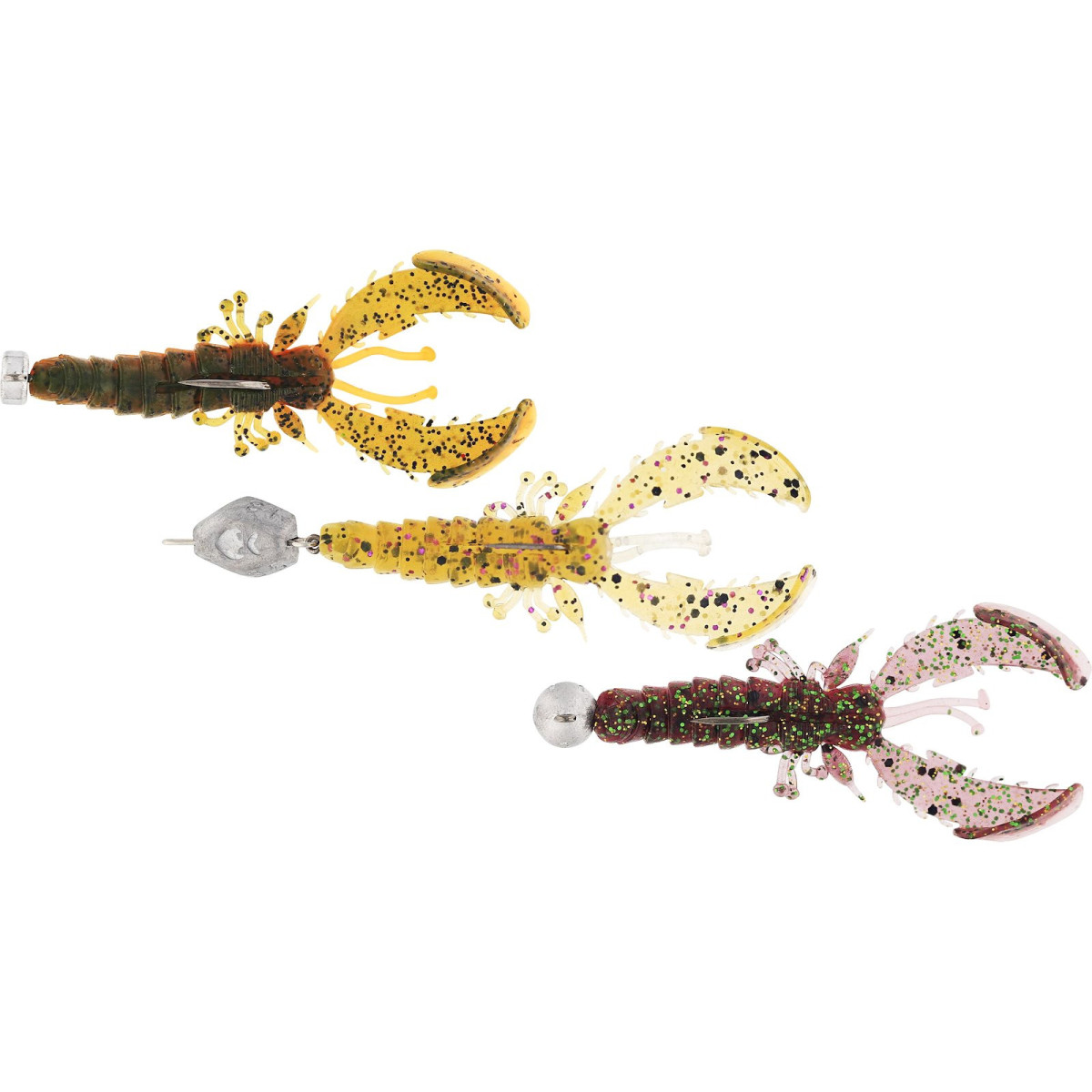 P251-1091-253 Zestaw gum Westin CreCraw Slim Creature R 'N R 5,5cm 3szt. - Clear Water Mix 22
