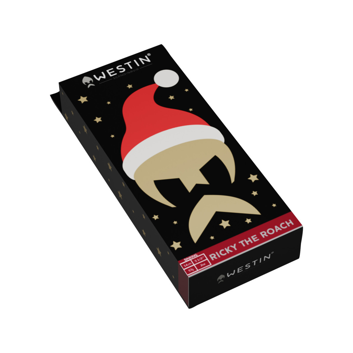 P063-1241-019 Guma Westin Ricky The Roach Shadtail R 'N R 14cm - Christmas Edition 25