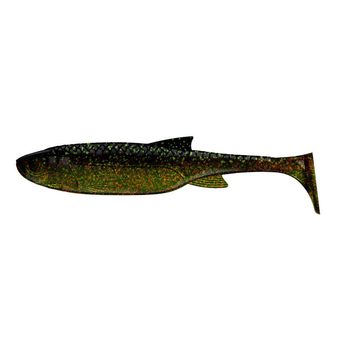 Libra Lures Kraken Shad - 132 / MOTOR OIL GREEN