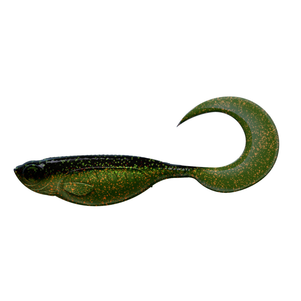 Libra Lures Embrion Twist Tail - 132 / MOTOR OIL GREEN