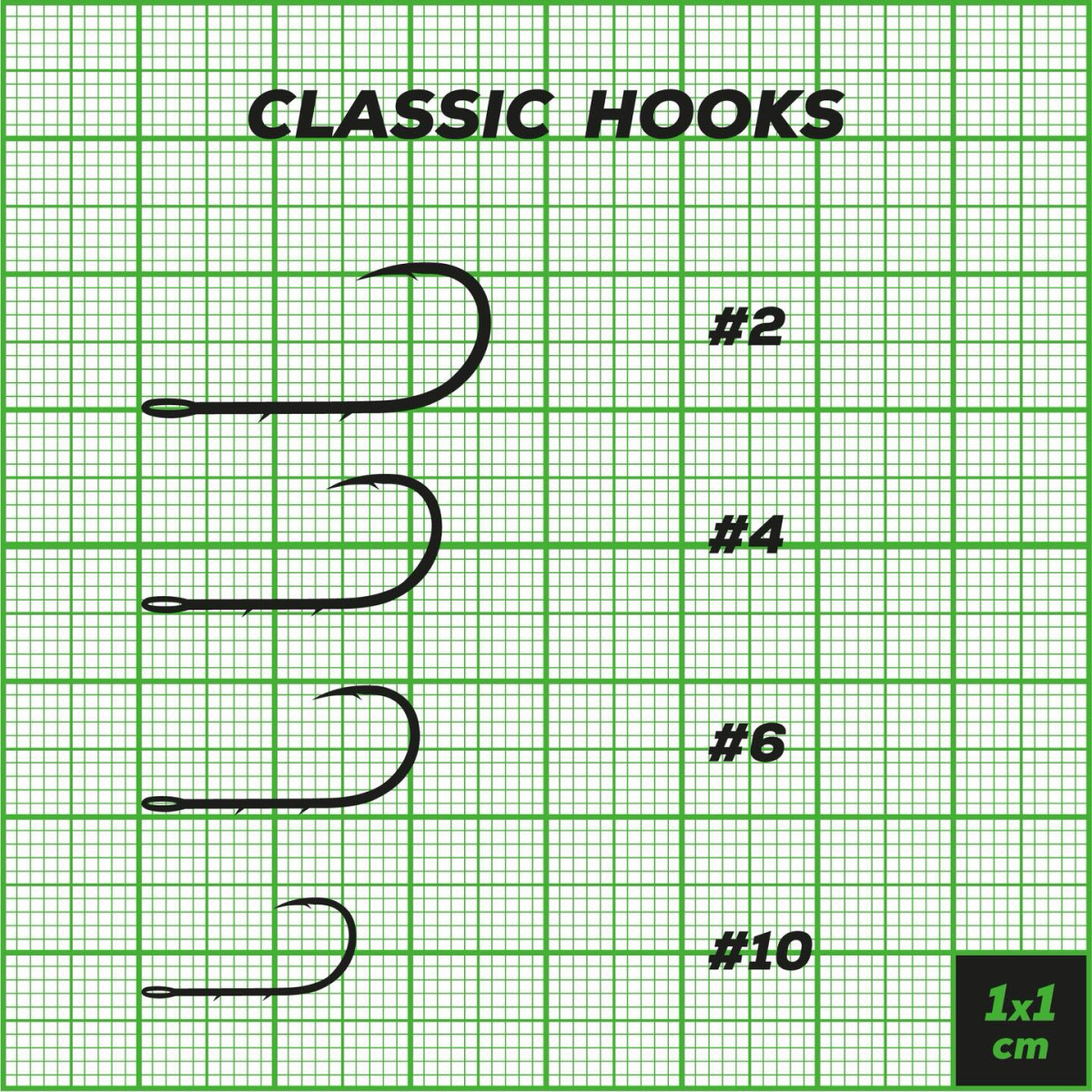 Haczyki Perch Professor Classic Hooks - rozmiary
