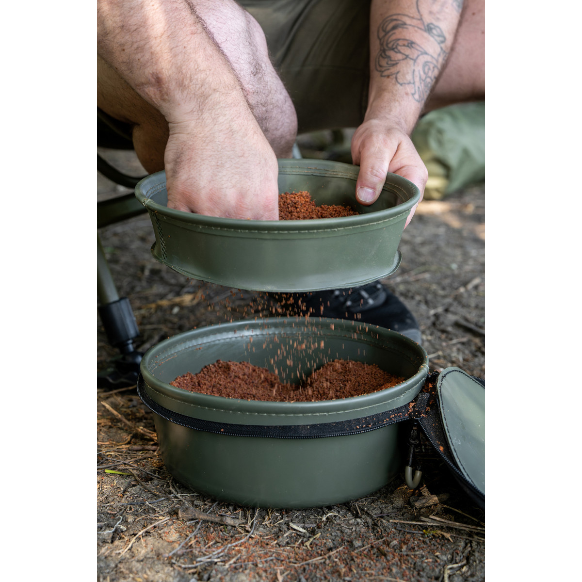 K0290138 Zestaw Korum EVA Solid Groundbait Bowl & Riddle