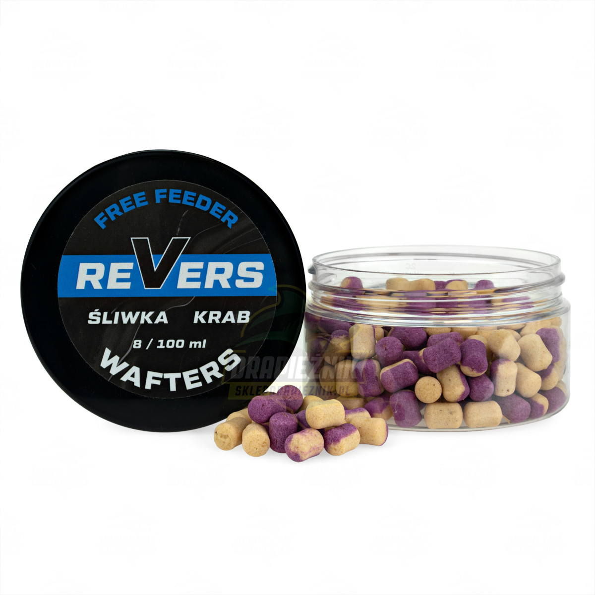 MCK-REV8-SK MC KARP Dumbells REVERS Wafters 8mm - Śliwka Krab