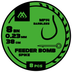 Przypony Mikado Feeder Bomb Spike MF14 BEZ ZADZIORA / ŻYŁKA / IGŁA