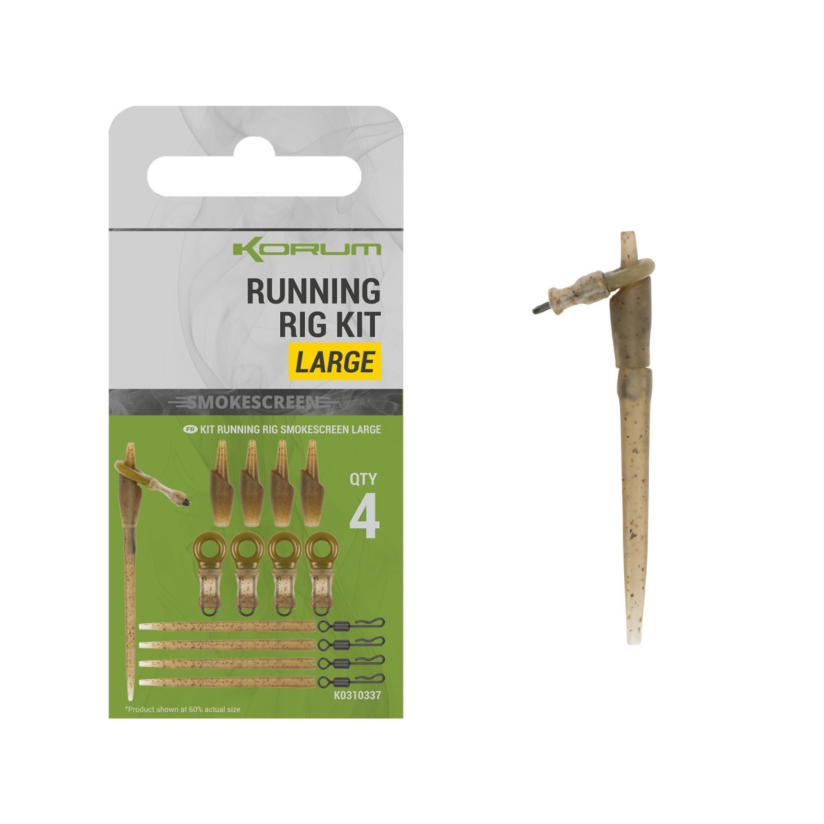 K0310337 Łączniki Korum Smokescreen Running Rig Kit - Large