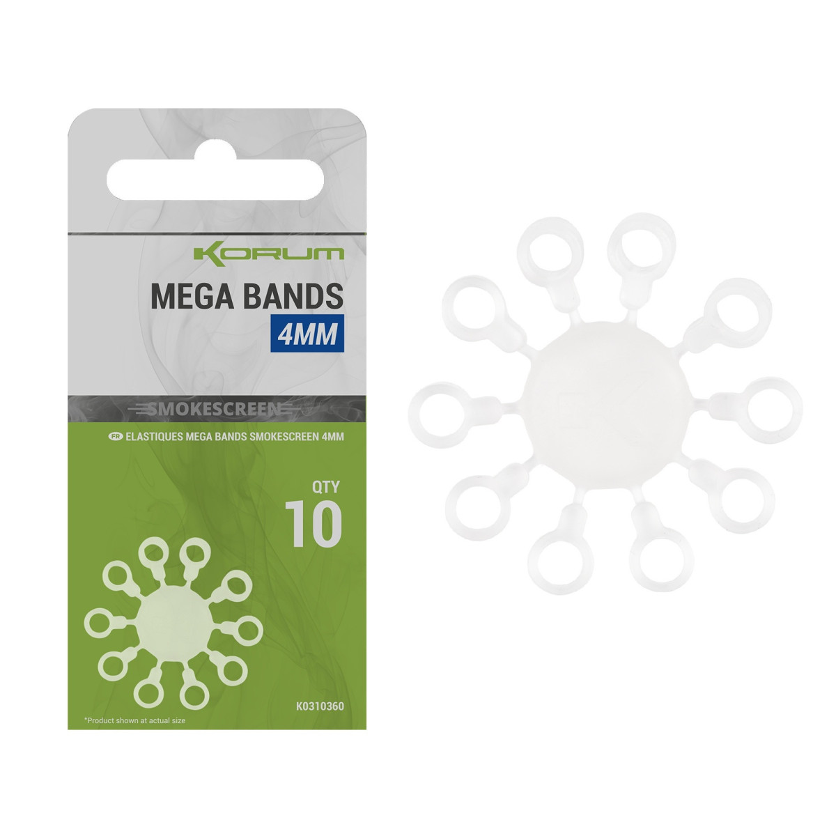 K0310360 Gumki Korum Smokescreen Mega Bands - 4mm