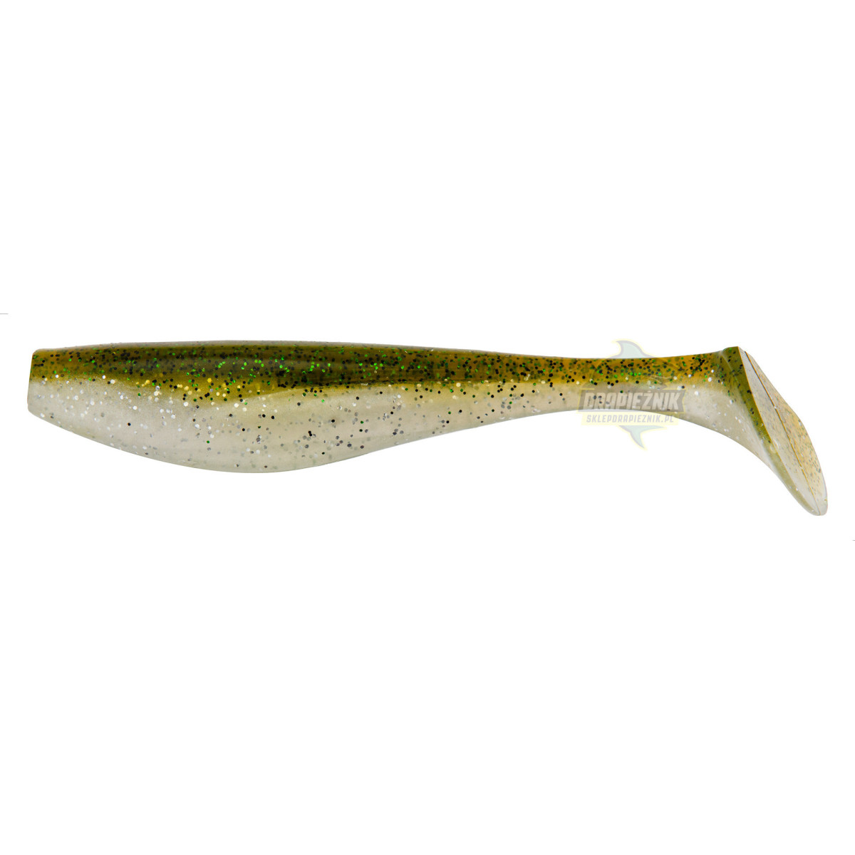 Gumy FishUp Wizzle Shad - 202 Green Pumpkin/Pearl