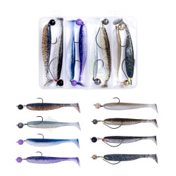 Zestaw Keitech Easy Shiner 3'' 7.6cm - Wolframowe czeburaszki / Natural Mix