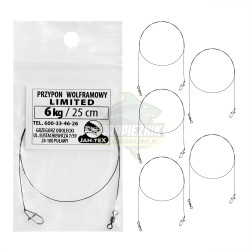 Przypony wolframowe Jan-Tex - LIMITED 25cm/6kg (5 SZTUK)