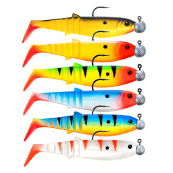 Zestaw zbrojonych gum Savage Gear Cannibal Shad 10cm - MIX 12 /EDYCJA DRAPIEŻNIK/