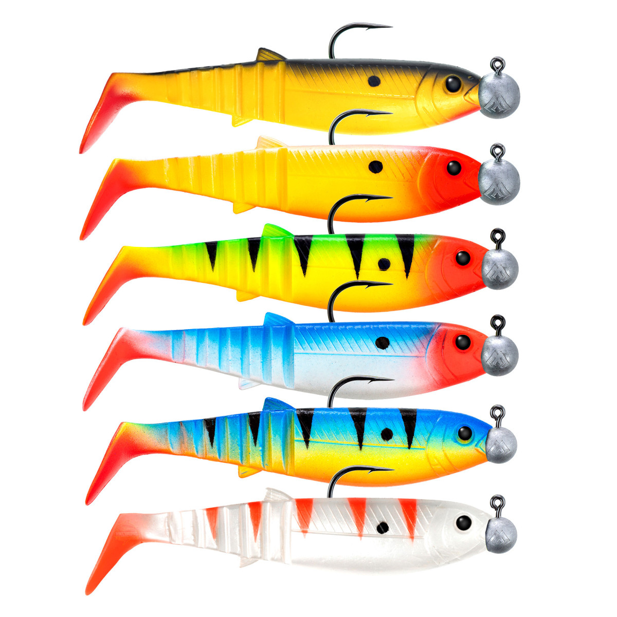 Zestaw zbrojonych gum Savage Gear Cannibal Shad 10cm - MIX 12 /EDYCJA DRAPIEŻNIK/