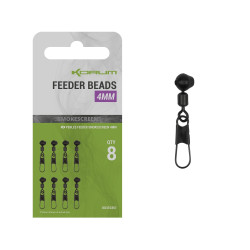 K0310351 Agrafki z krętlikiem Korum Smokescreen Feeder Beads 4mm