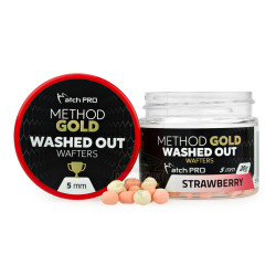 979004 Przynęty MatchPro Method Gold Wafters Washed Out 5mm - STRAWBERRY