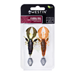 P284-663-287 Zestaw gum Westin Chebu Rig CreCraw R 'N R 6,5cm / 10.5g - Dark Water Mix