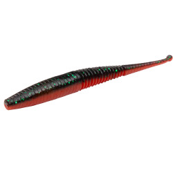 Gumy Mikado M-Craft Wiggly Worm - RB / Red Black