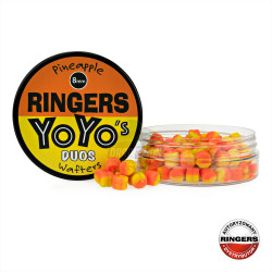 RNG-129 Ringers Pineapple YoYo's Duos Wafters 5mm - Orange/Yellow