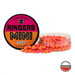 Ringers Chocolate Orange Duos Wafters 8x5mm - MINI Orange/Pink