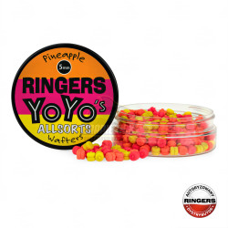 RNG-125 Ringers Pineapple YoYo's Allsors Wafters 5mm - Orange/Pink/Yellow