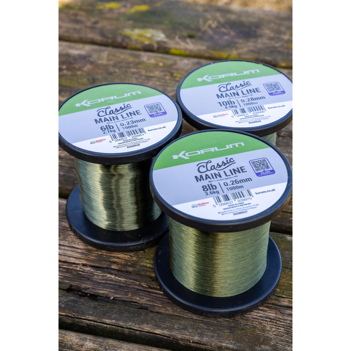 K0390026 Żyłka Korum Classic Main Line 1000m - 6lb // 0.23mm