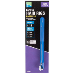 Preston KKM-B Mag Store Hair Rigs - 4" / BANDED / roz.12