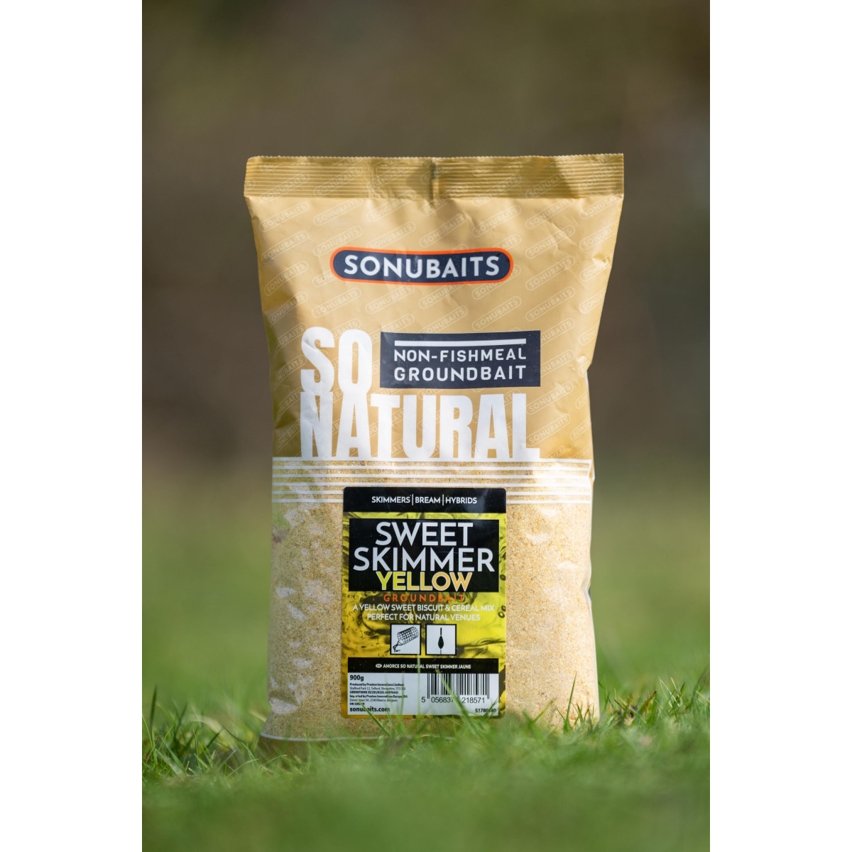 S1780040 Zanęta Sonubaits So Natural 900g - Sweet Skimmer Yellow