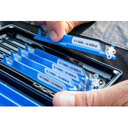 Preston KKM-B Mag Store Hair Rigs - 4" / BANDED / roz.12