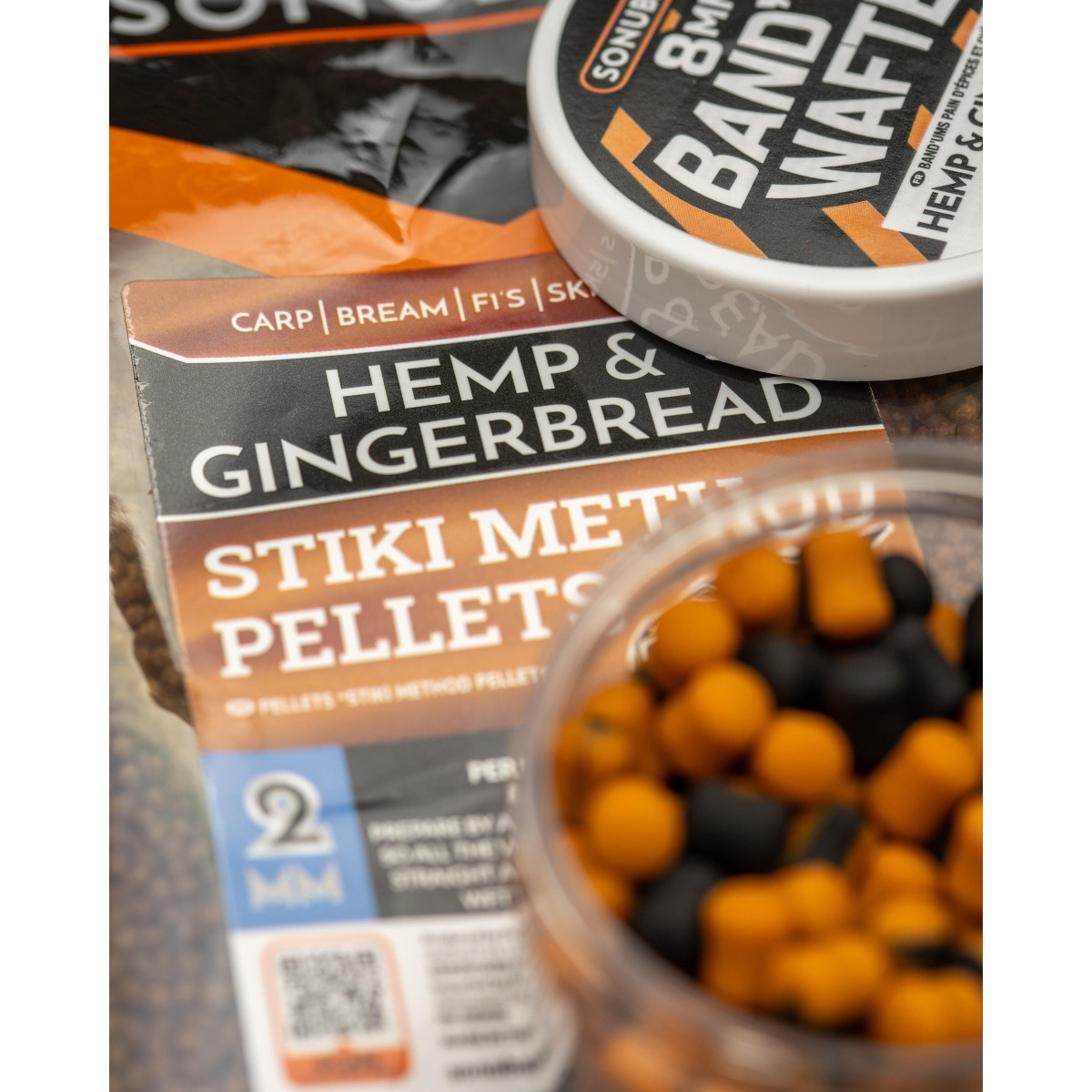 S1800045 Sonubaits Stiki Method Pellets 2mm - Hemp & Gingerbread