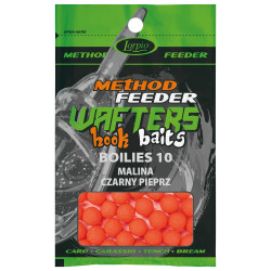 DD-007-007 Przynęty Lorpio Wafters Hook Baits Boilies 10mm - Malina Czarny Pieprz
