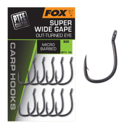Haczyki Fox PTFE Super Wide Gape Outturned Eye