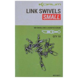 Agrafki z krętlikami Korum Link Swivels - Small