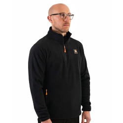 Bluza Guru 1/4 Zip Fleece Black