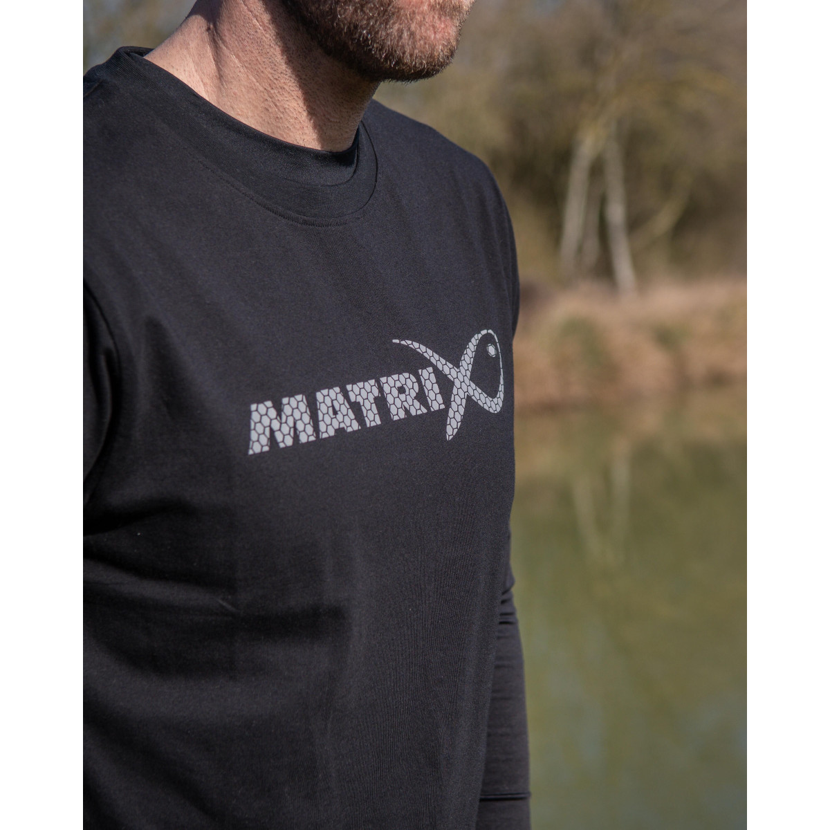 Koszlka Matrix Large Fade Logo T-Shirt Black/Grey