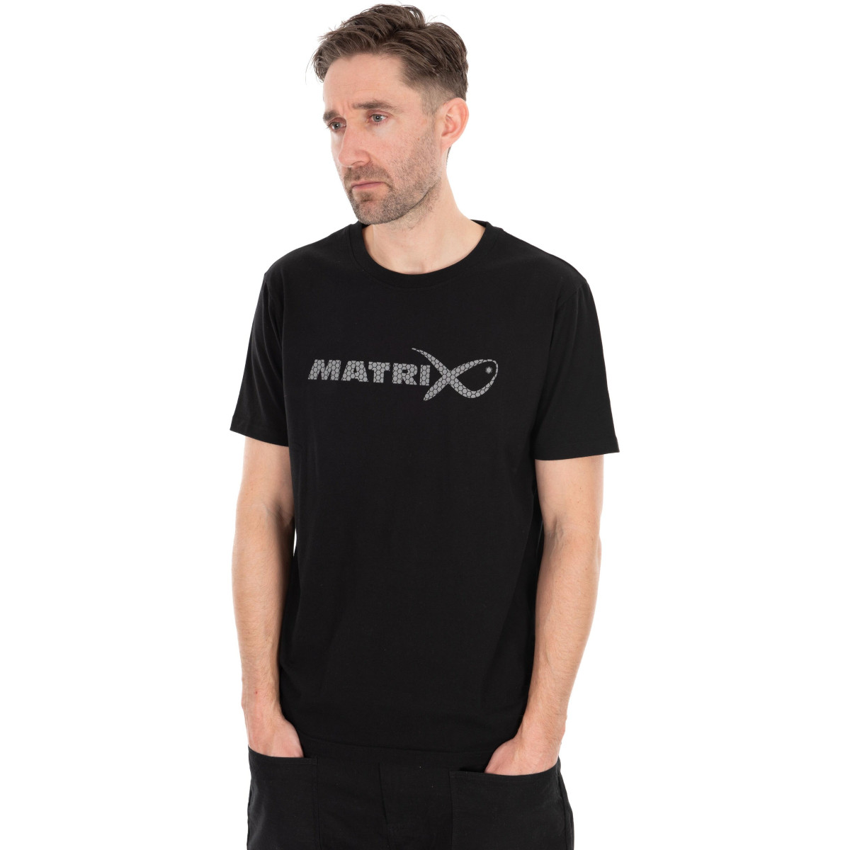 Koszlka Matrix Large Fade Logo T-Shirt Black/Grey