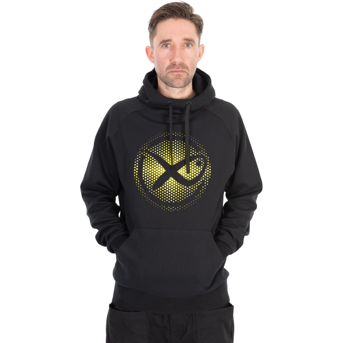 Bluza Matrix Large Fade Logo Hoody Black/Lime